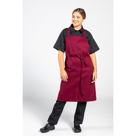 Uncommon Threads Classic Bib Apron Burgundy 3000-0300